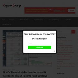 BitMEX Times ad misled investors says UK watchdog