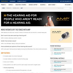 AMP Invisible Hearing Aids & Audio Amplifier - StarkeyPro