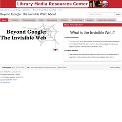 Beyond Google: The Invisible Web - LibGuides at LaGuardia Community College