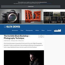 The Invisible Black Backdrop - Photography Technique - Glyn Dewis