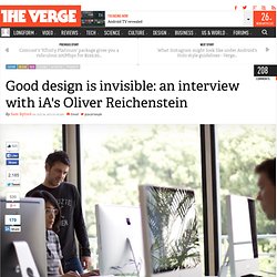 Good design is invisible: an interview with iA's Oliver Reichenstein