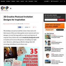 35 Creative Postcard Invitation Designs for Inspiration