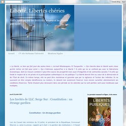 Constitution : un étrange gardien