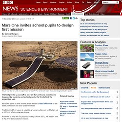 Mars One invites school pupils to design first mission