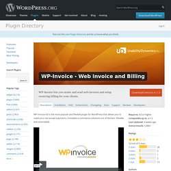 WP-Invoice - Web Invoice and Billing