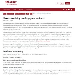 How e-invoicing can help your business - NASSCOM Community