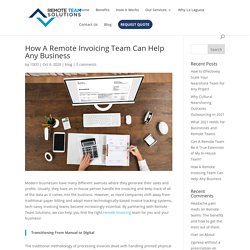 Remote Invoicing for Any Business - Remote Team Solutions