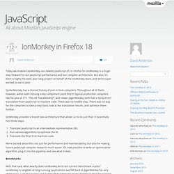IonMonkey in Firefox 18