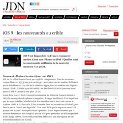 iOS 9 : ce que l'on peut attendre - JDN