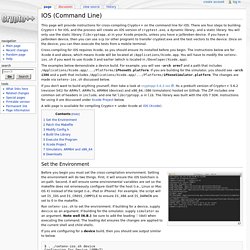 IOS (Command Line) - Crypto++ Wiki