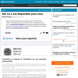 iOS 13.1 est disponible pour tous