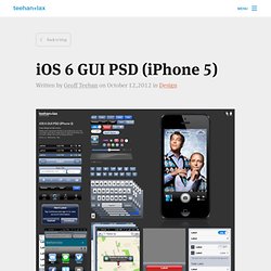 iOS 6 GUI PSD (iPhone 5)