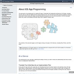 iPad Programming Guide: Introduction