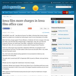 Iowa files more charges in Iowa film office case