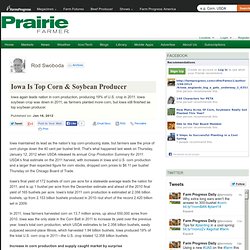 Iowa Is Top Corn & Soybean Producer