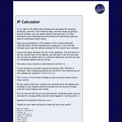 IP Calculator / IP Subnetting