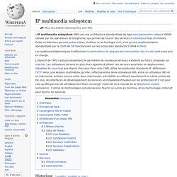 IP multimedia subsystem