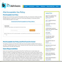 iPad Acceptable Use Policy