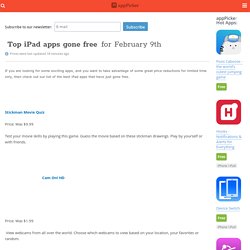Top iPad apps gone free for February 9th