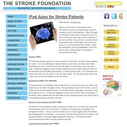iPad Apps for Stroke Patients