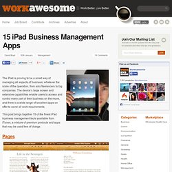 15 iPad Business Management Apps