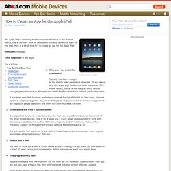 iPad app development - Develop Apple iPad app