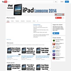 iPad YouTube Video Lessons