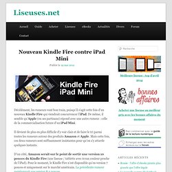 iPad Mini pour concurrencer le Kindle Fire