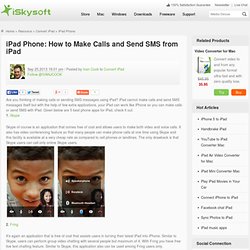 iPad phone: How to make calls from iPad
