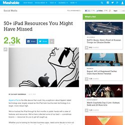 50+ iPad Resources You Might Have Missed