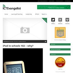 iPad in schools 102