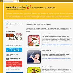 Apps for Early Years & Key Stage 1