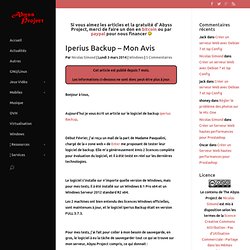 Iperius Backup - Mon Avis