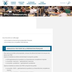 IPhO – Ressources