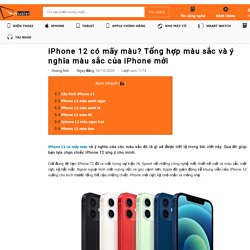 iPhone 12 có mấy màu? Tổng hợp màu sắc và ý nghĩa màu sắc của iPhone mới