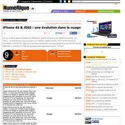 iPhone 4S & iOS5 : une évolution dans le nuage