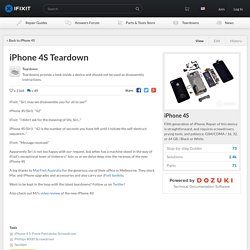 iPhone 4S Teardown