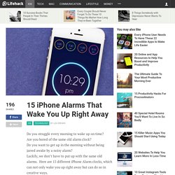 Top 15 iPhone Alarms to Wake You Up Right Away
