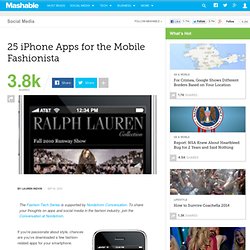 25 iPhone Apps for the Mobile Fashionista
