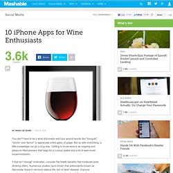 10 iPhone Apps for Wine Enthusiasts
