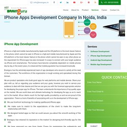 iPhone Apps Development Company In Noida, India