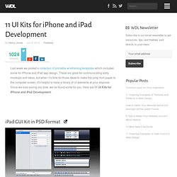 11 UI Kits for iPhone and iPad Development