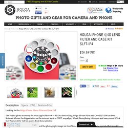 Buy Holga iPhone Lens Filter Kit for iPhone 4 SLFT-IP4 Online