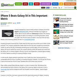 iPhone 5 Beats Galaxy S4 in This Important Metric