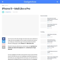 IPhone 11 - Mail Like a Pro