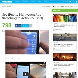 See iPhone Multitouch App Switching in Action