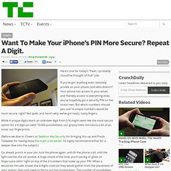 Want To Make Your iPhone’s PIN More Secure? Repeat A Digit.