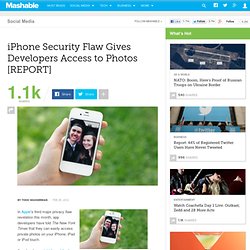 iPhone Security Flaw Gives Developers Access to Photos [REPORT]