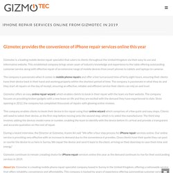 IPhone Repair Service Online from Gizmotec in 2019