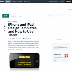 iPhone and iPad Design Templates and How to Use Them